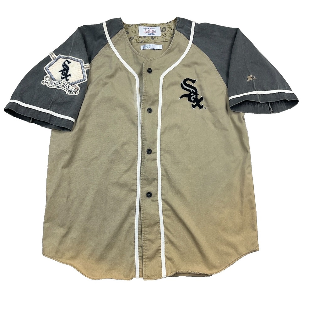 Vintage Chicago White Sox Baseball Jersey Men Large 90s Starter Faded RARE
